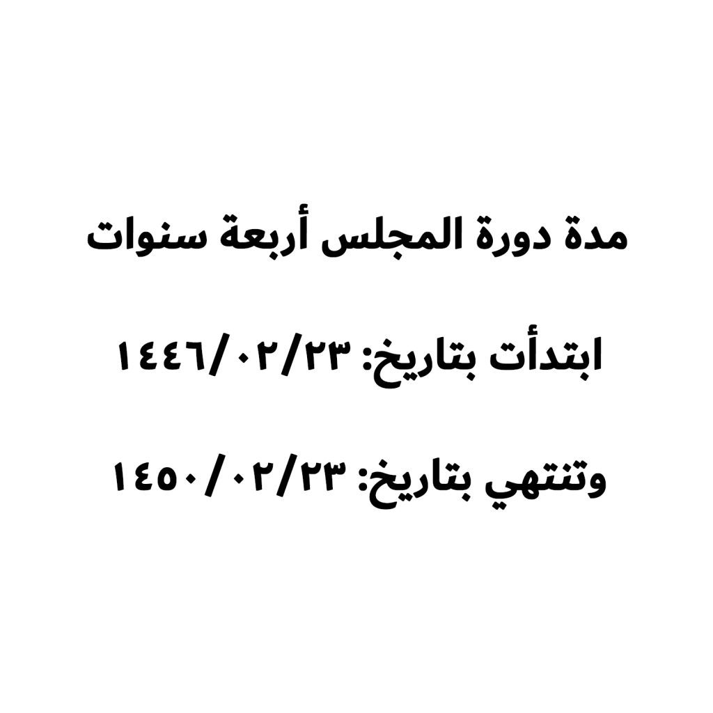 دورة المجلس الحالي
